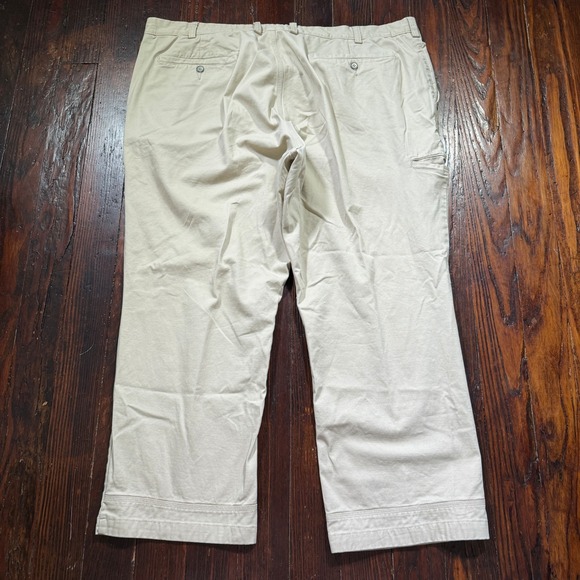 Duluth Trading Pants Men 46x30 Khaki Flex Fire Hose Canvas Relaxed Fit Workwear - Picture 3 of 14